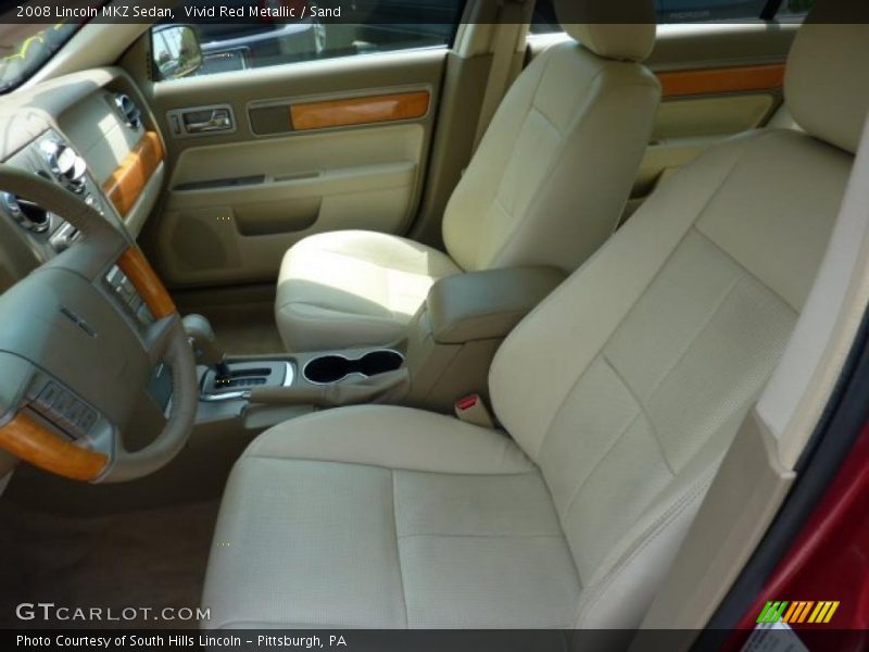 Vivid Red Metallic / Sand 2008 Lincoln MKZ Sedan