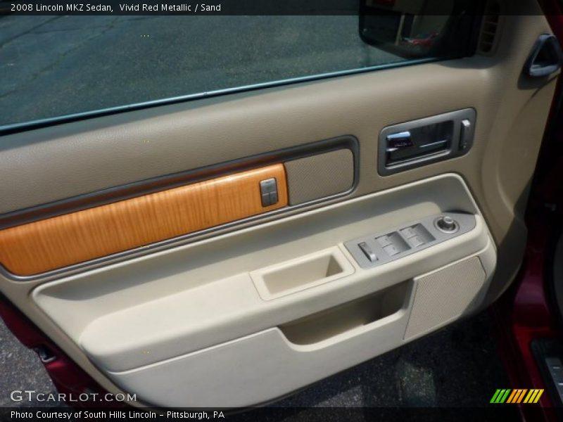Vivid Red Metallic / Sand 2008 Lincoln MKZ Sedan
