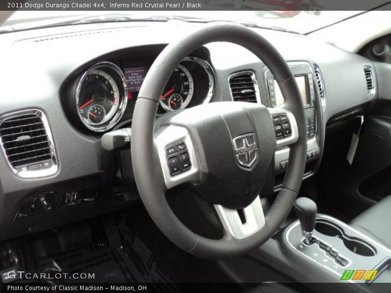 Inferno Red Crystal Pearl / Black 2011 Dodge Durango Citadel 4x4