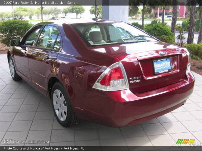 Merlot Metallic / Light Stone 2007 Ford Fusion S