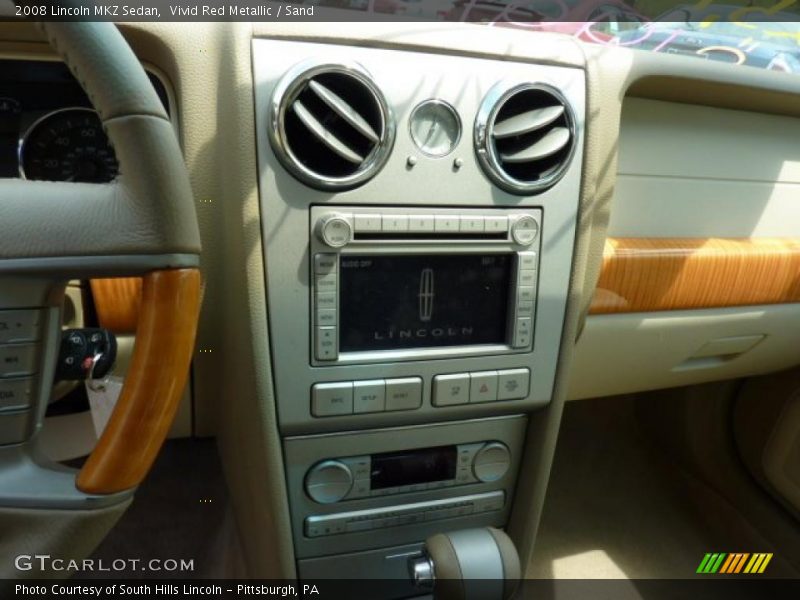 Vivid Red Metallic / Sand 2008 Lincoln MKZ Sedan