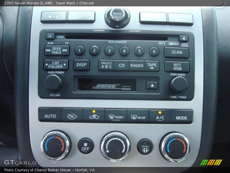 Super Black / Charcoal 2007 Nissan Murano SL AWD