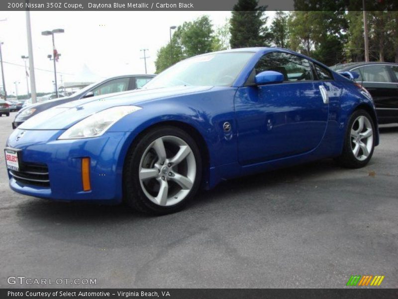 Daytona Blue Metallic / Carbon Black 2006 Nissan 350Z Coupe