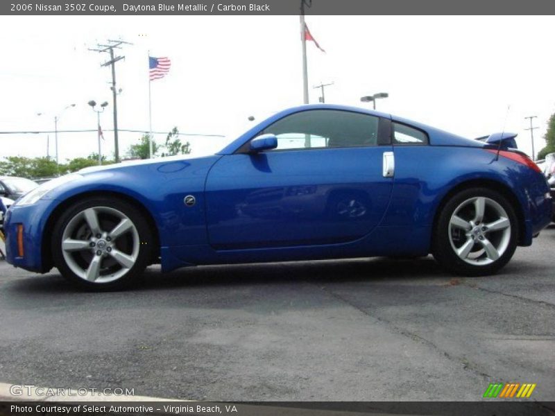 Daytona Blue Metallic / Carbon Black 2006 Nissan 350Z Coupe