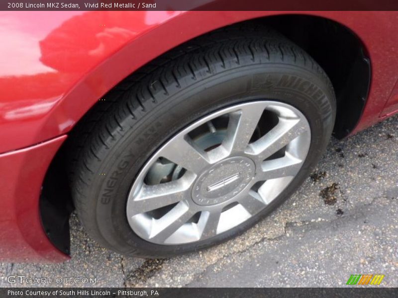 Vivid Red Metallic / Sand 2008 Lincoln MKZ Sedan