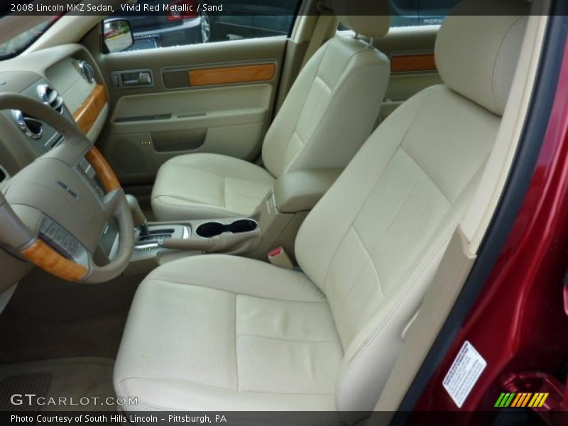 Vivid Red Metallic / Sand 2008 Lincoln MKZ Sedan