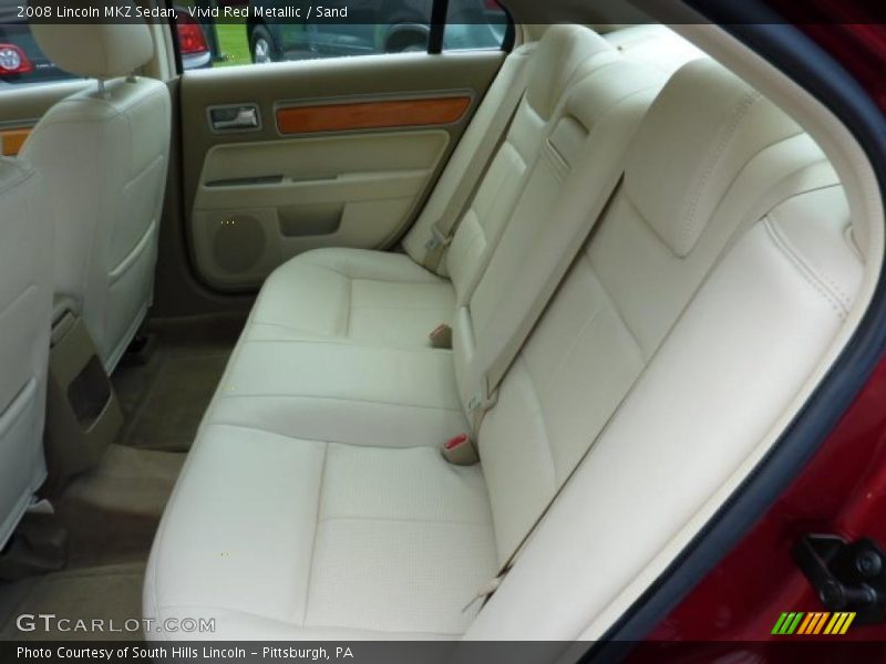 Vivid Red Metallic / Sand 2008 Lincoln MKZ Sedan