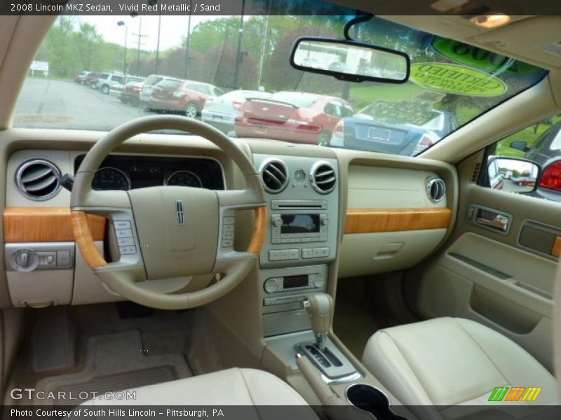Vivid Red Metallic / Sand 2008 Lincoln MKZ Sedan