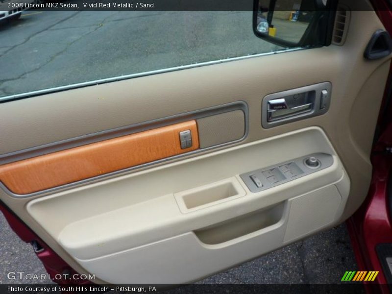 Vivid Red Metallic / Sand 2008 Lincoln MKZ Sedan