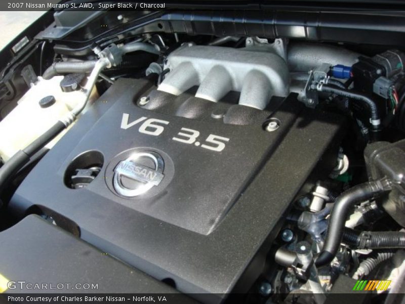 Super Black / Charcoal 2007 Nissan Murano SL AWD