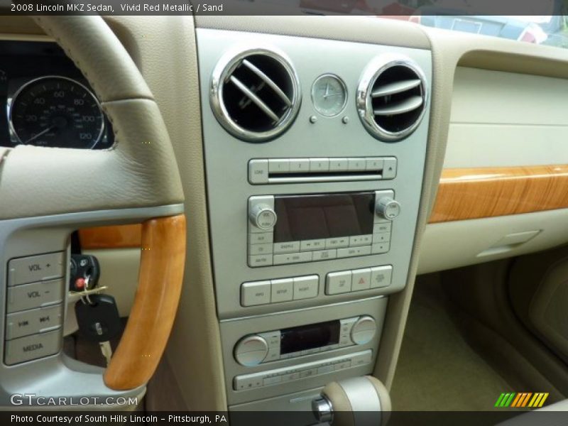 Vivid Red Metallic / Sand 2008 Lincoln MKZ Sedan