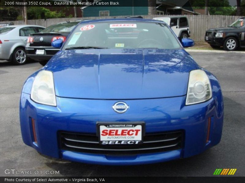 Daytona Blue Metallic / Carbon Black 2006 Nissan 350Z Coupe