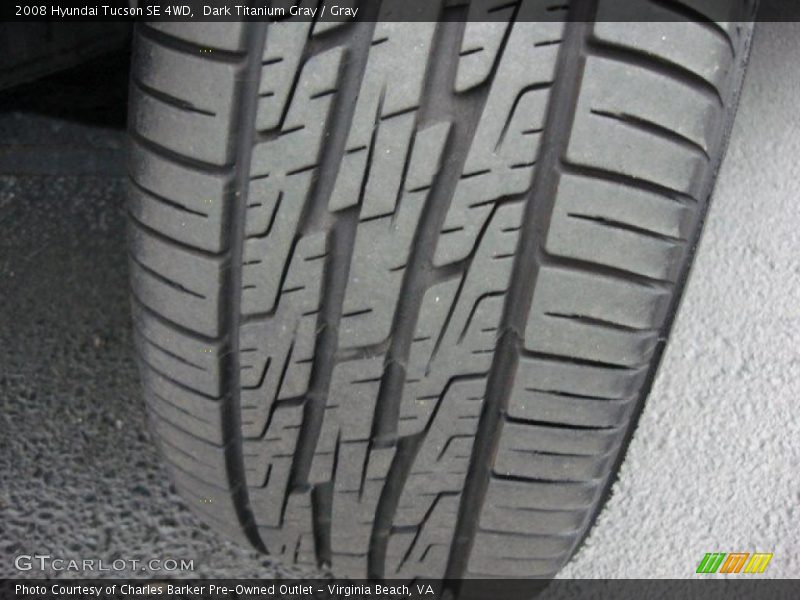 Dark Titanium Gray / Gray 2008 Hyundai Tucson SE 4WD