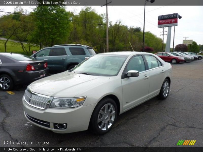 Light Sage Metallic / Sand 2008 Lincoln MKZ Sedan