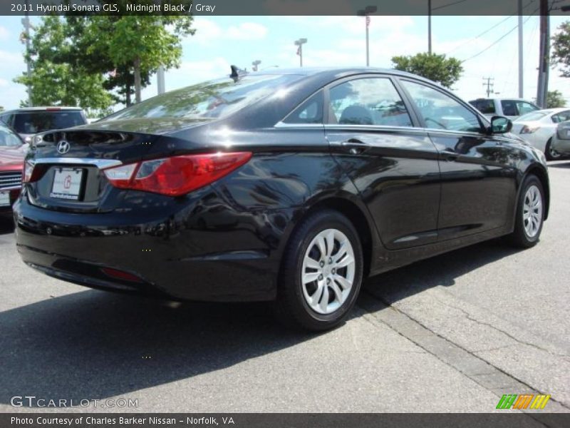 Midnight Black / Gray 2011 Hyundai Sonata GLS