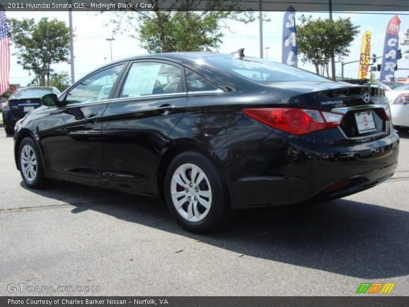 Midnight Black / Gray 2011 Hyundai Sonata GLS