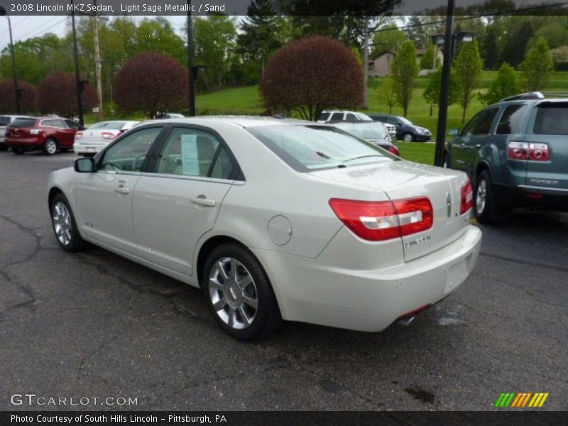 Light Sage Metallic / Sand 2008 Lincoln MKZ Sedan