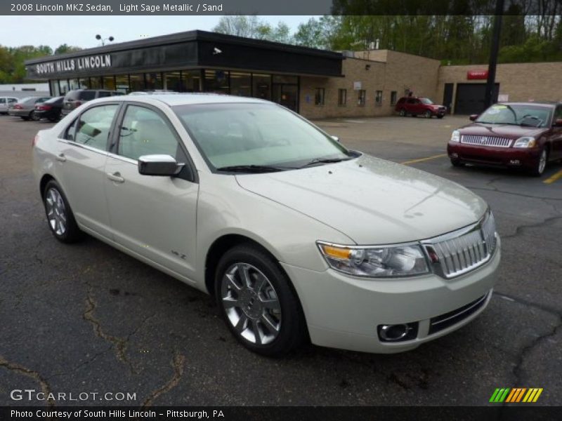 Light Sage Metallic / Sand 2008 Lincoln MKZ Sedan