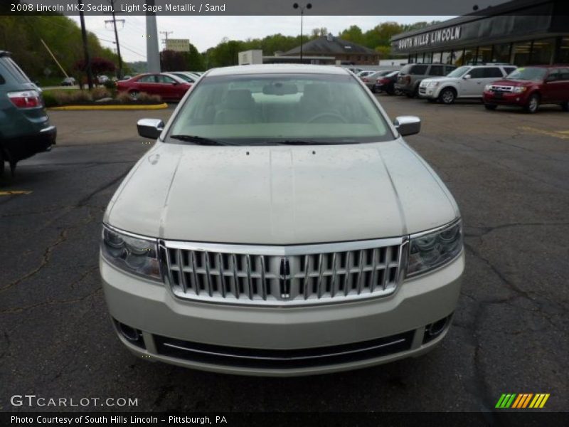 Light Sage Metallic / Sand 2008 Lincoln MKZ Sedan