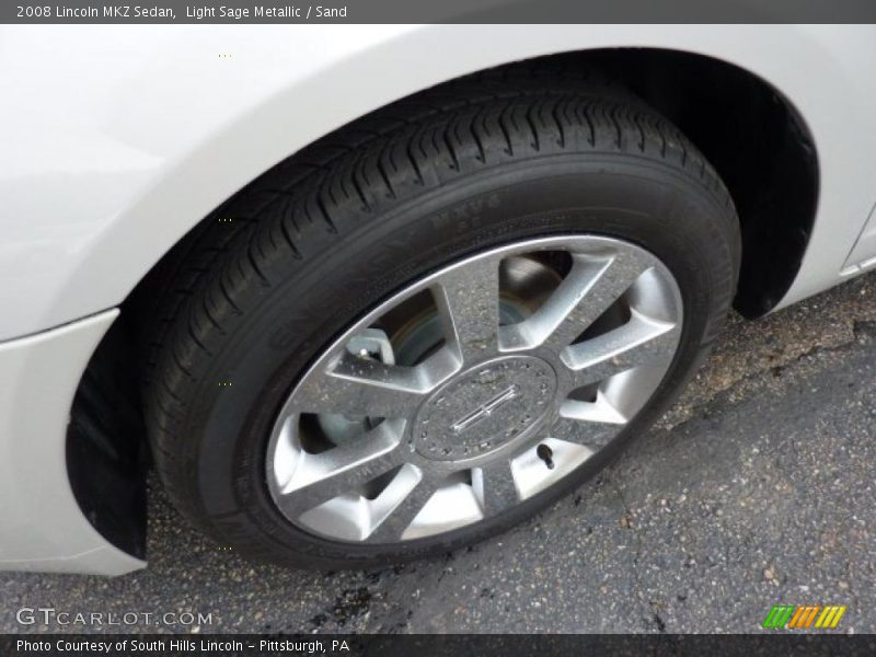Light Sage Metallic / Sand 2008 Lincoln MKZ Sedan