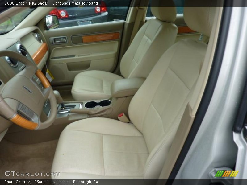 Light Sage Metallic / Sand 2008 Lincoln MKZ Sedan