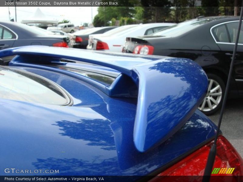 Daytona Blue Metallic / Carbon Black 2006 Nissan 350Z Coupe