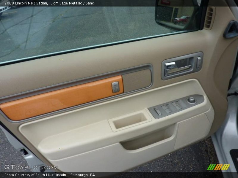 Light Sage Metallic / Sand 2008 Lincoln MKZ Sedan