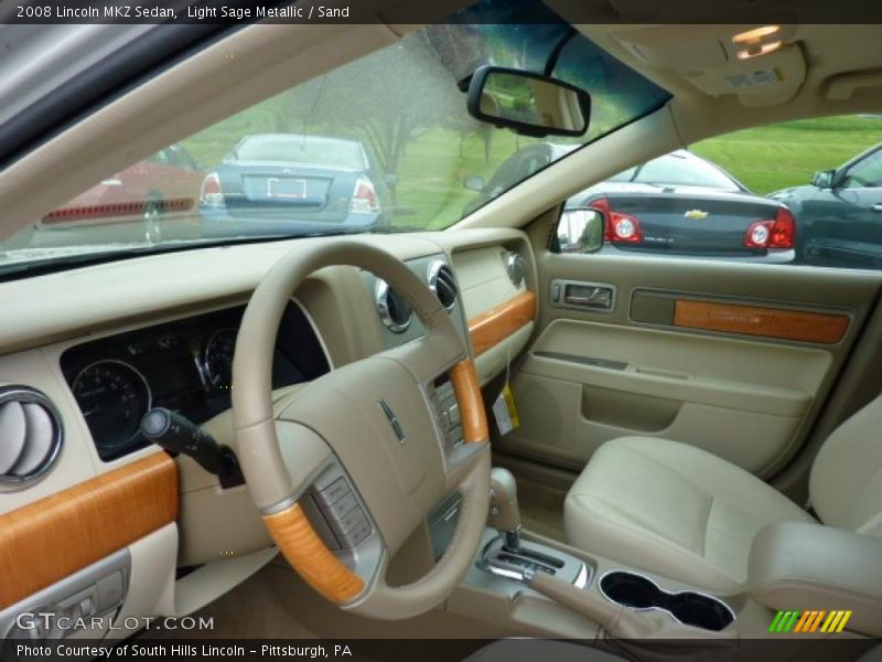 Light Sage Metallic / Sand 2008 Lincoln MKZ Sedan