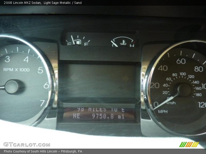Light Sage Metallic / Sand 2008 Lincoln MKZ Sedan