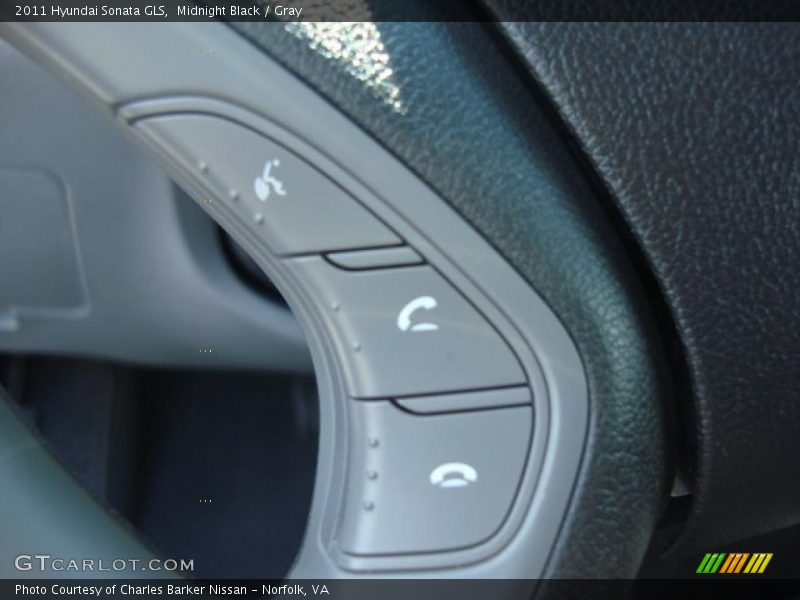 Midnight Black / Gray 2011 Hyundai Sonata GLS