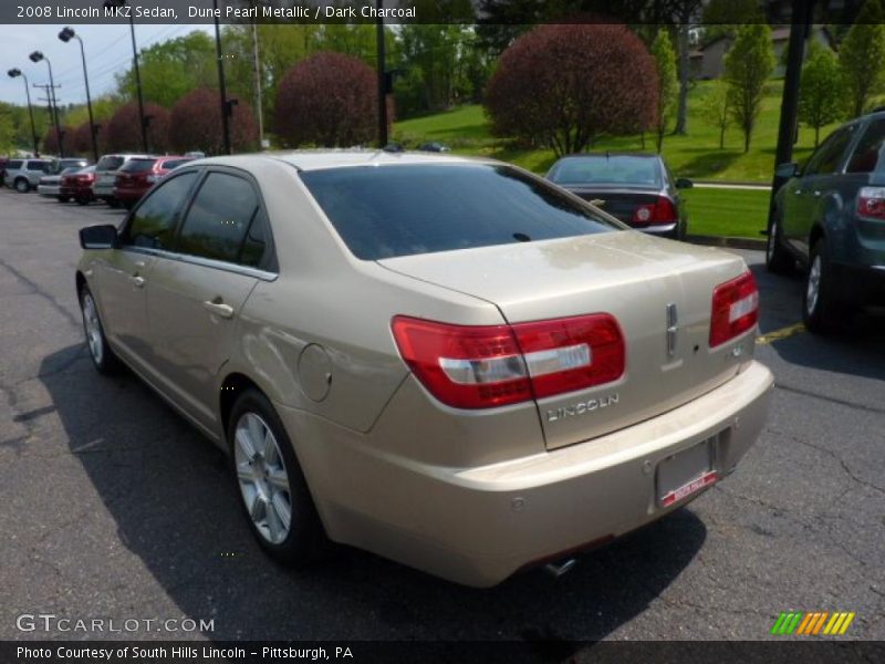 Dune Pearl Metallic / Dark Charcoal 2008 Lincoln MKZ Sedan