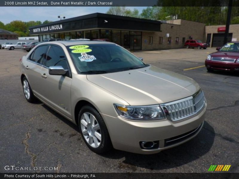 Dune Pearl Metallic / Dark Charcoal 2008 Lincoln MKZ Sedan