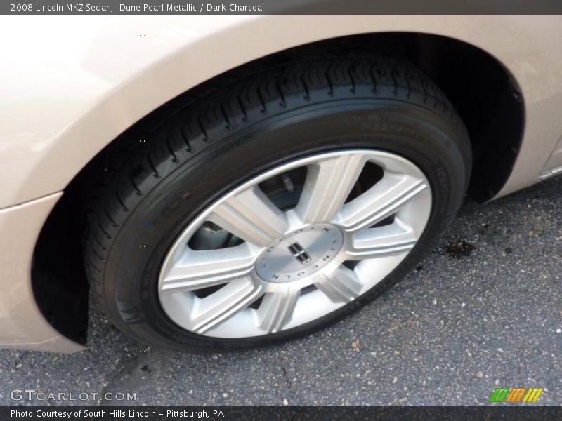 Dune Pearl Metallic / Dark Charcoal 2008 Lincoln MKZ Sedan