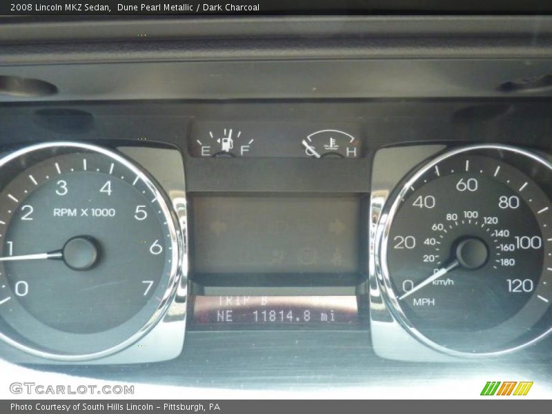 Dune Pearl Metallic / Dark Charcoal 2008 Lincoln MKZ Sedan