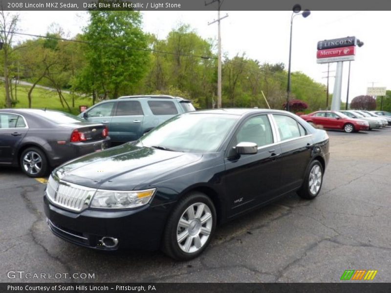 Dark Blue Ink Metallic / Light Stone 2008 Lincoln MKZ Sedan