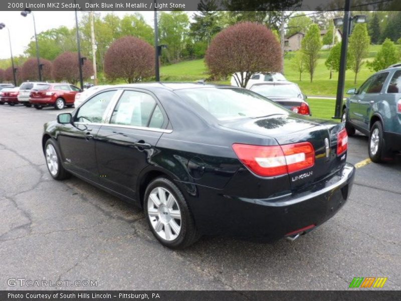 Dark Blue Ink Metallic / Light Stone 2008 Lincoln MKZ Sedan
