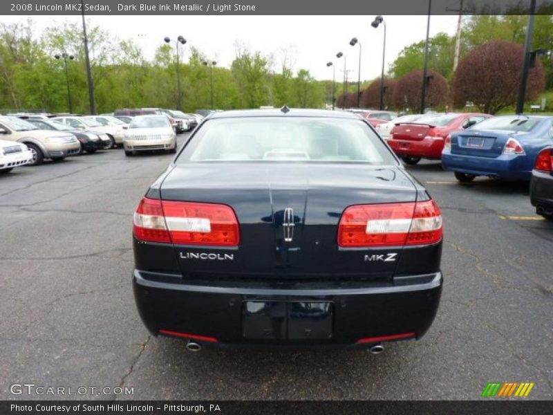 Dark Blue Ink Metallic / Light Stone 2008 Lincoln MKZ Sedan