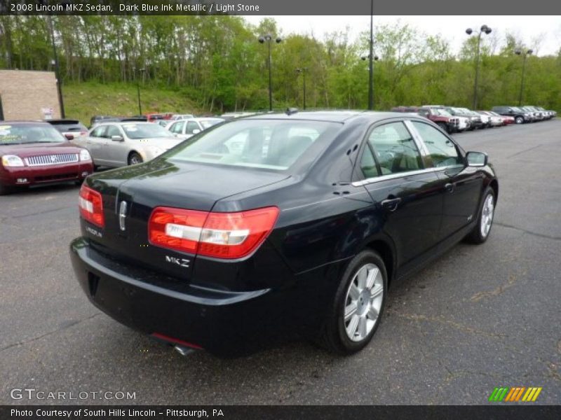 Dark Blue Ink Metallic / Light Stone 2008 Lincoln MKZ Sedan