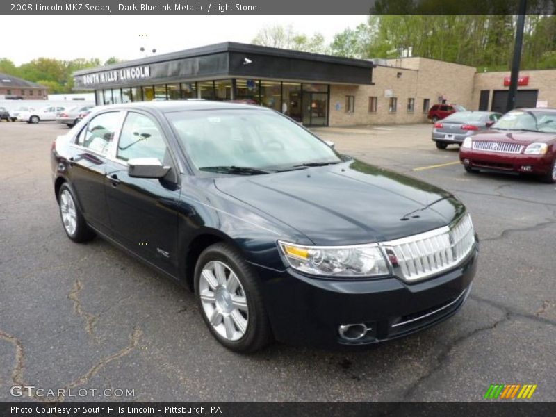 Dark Blue Ink Metallic / Light Stone 2008 Lincoln MKZ Sedan