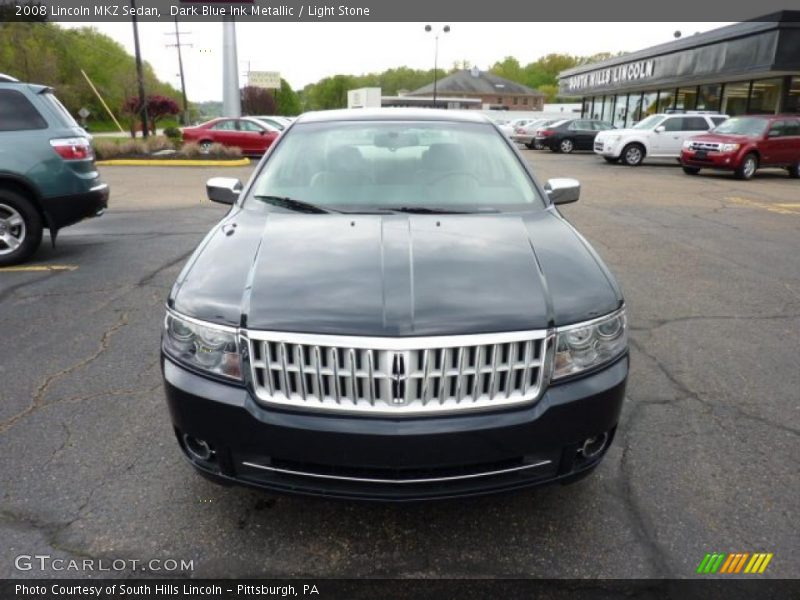 Dark Blue Ink Metallic / Light Stone 2008 Lincoln MKZ Sedan