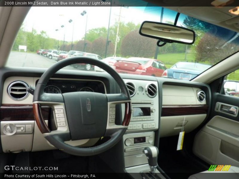 Dark Blue Ink Metallic / Light Stone 2008 Lincoln MKZ Sedan