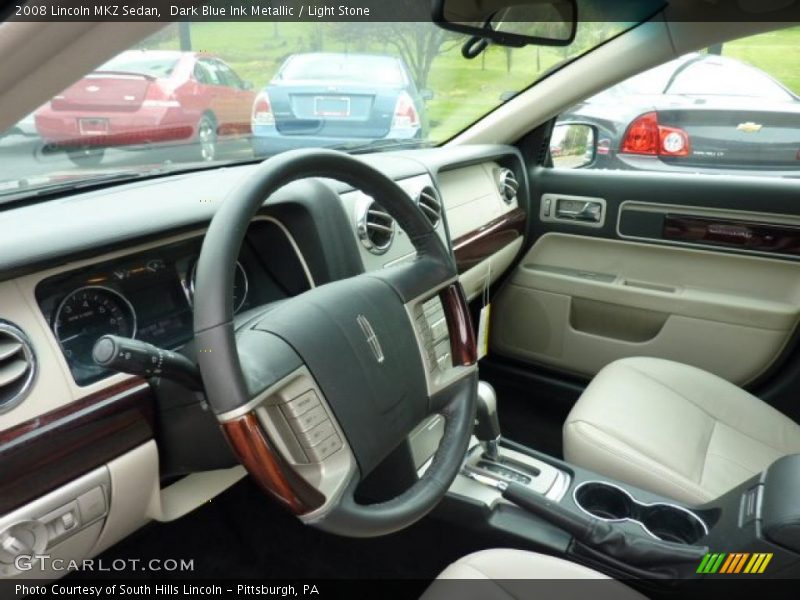 Dark Blue Ink Metallic / Light Stone 2008 Lincoln MKZ Sedan