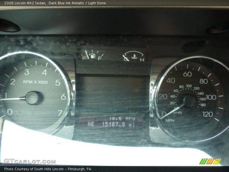 Dark Blue Ink Metallic / Light Stone 2008 Lincoln MKZ Sedan