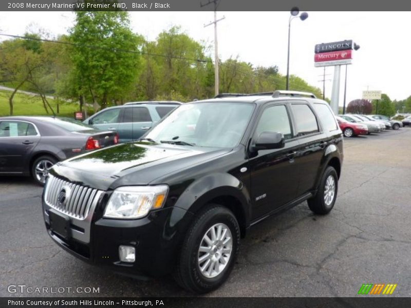 Black / Black 2008 Mercury Mariner V6 Premier 4WD