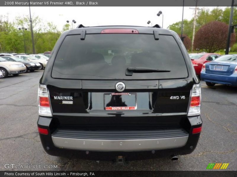 Black / Black 2008 Mercury Mariner V6 Premier 4WD