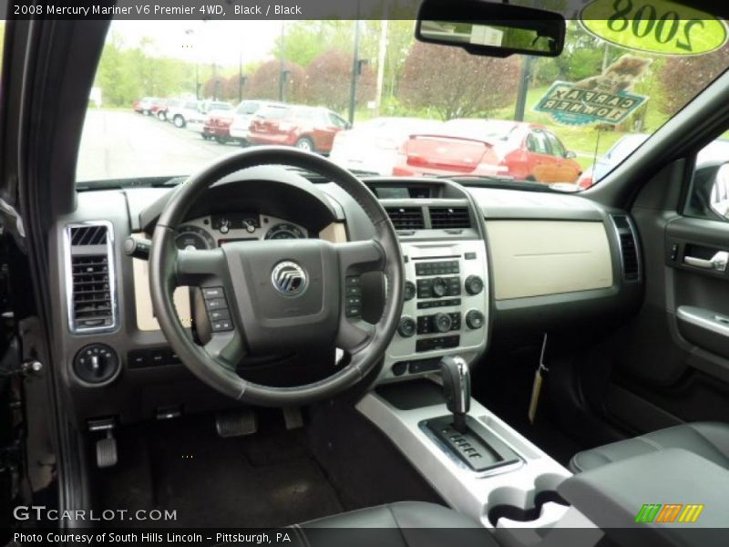 Black / Black 2008 Mercury Mariner V6 Premier 4WD