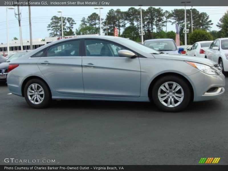 Iridescent Silver Blue Metallic / Gray 2011 Hyundai Sonata GLS