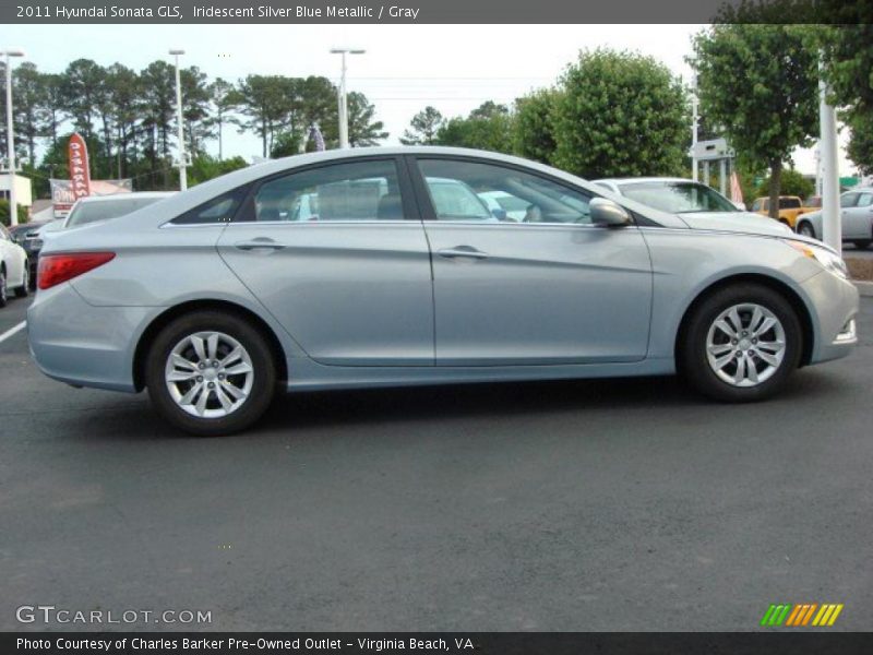 Iridescent Silver Blue Metallic / Gray 2011 Hyundai Sonata GLS