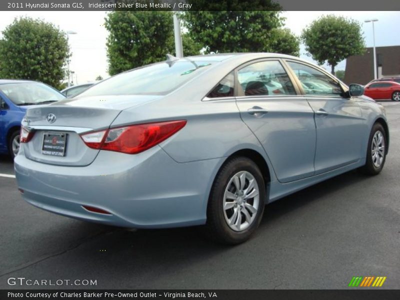 Iridescent Silver Blue Metallic / Gray 2011 Hyundai Sonata GLS