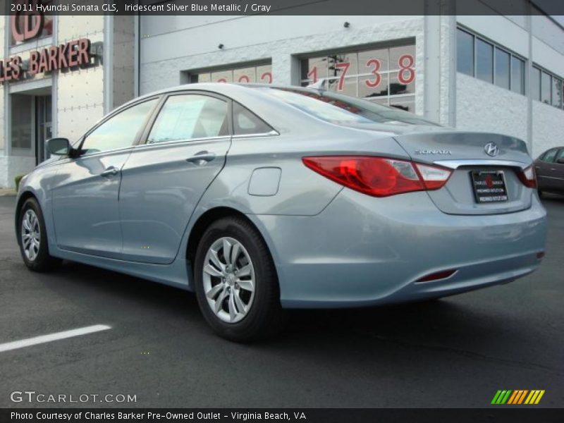 Iridescent Silver Blue Metallic / Gray 2011 Hyundai Sonata GLS